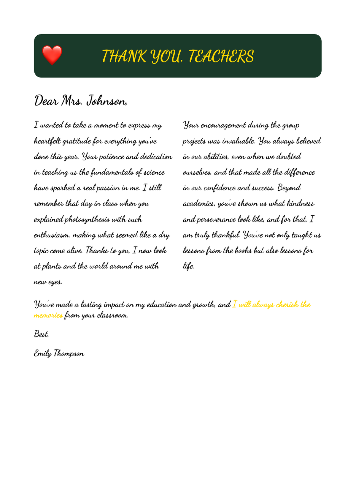 Personalized teacher appreciation letter with heart banner header_variant_3